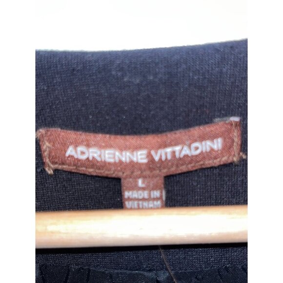 NWT Adrienne Vittadini Black Long Sleeve Zippered Pockets Women's Jacket Size L - Picture 4 of 11